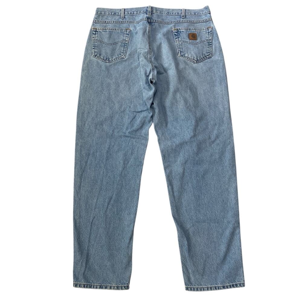 Carhartt Stone Wash Denim Jeans Classic Straight Men Size 40X33 Construction